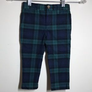 New Vineyard Vines 2T Boy Green Blue Plaid Breaker Long Pants St Patrick’s Day